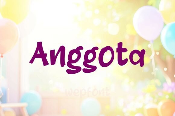 Anggota: A Playful Font for Handmade Crafters