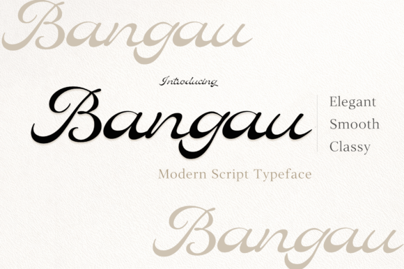 Bangau: A Script Typeface That Elevates Branding