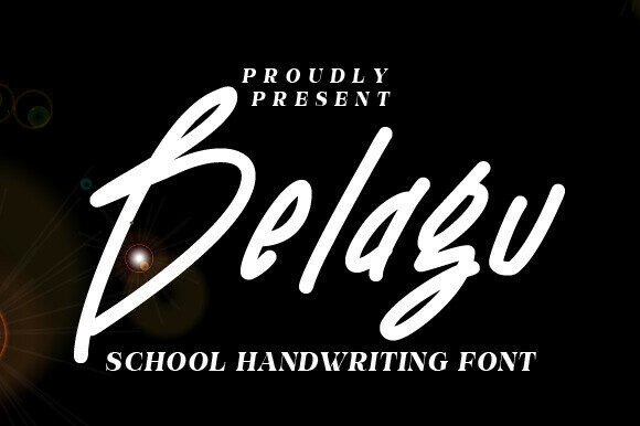 Belagu: A Handwritten Font for Editorial Design