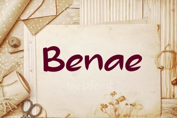Benae: A Handwritten Font for Warm and Engaging Editorial Design