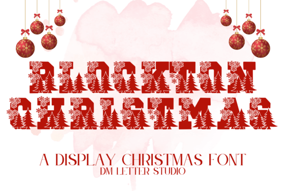 Blockton Christmas: The Perfect Font for Holiday Branding