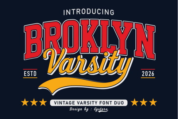 Broklyn Varsity: A Font That Speaks with Character
