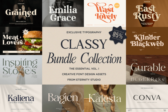 Classy Bundle Vol. I: Elevating Web Design with Timeless Serif Typography