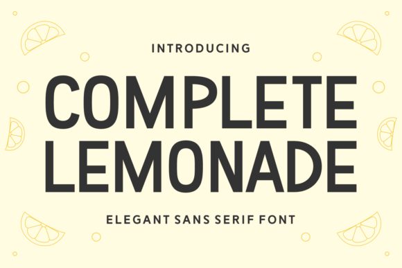 Complete Lemonade: A Versatile Sans Serif for Editorial Design