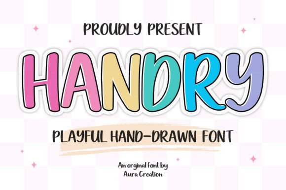 Handry: A Playful Script Font for Editorial Design