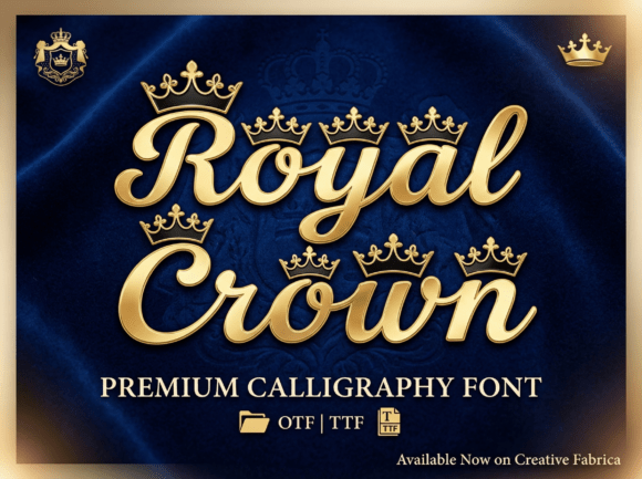 Royal Crown: A Script Font That Adds Regal Flair to Branding Projects