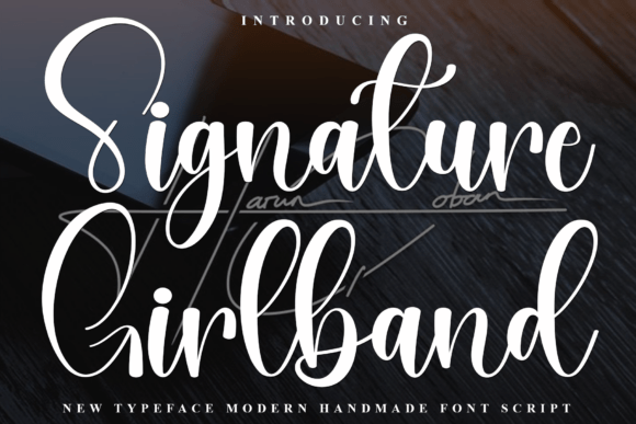 Signature Girlband: A Script Font That Elevates Web Design
