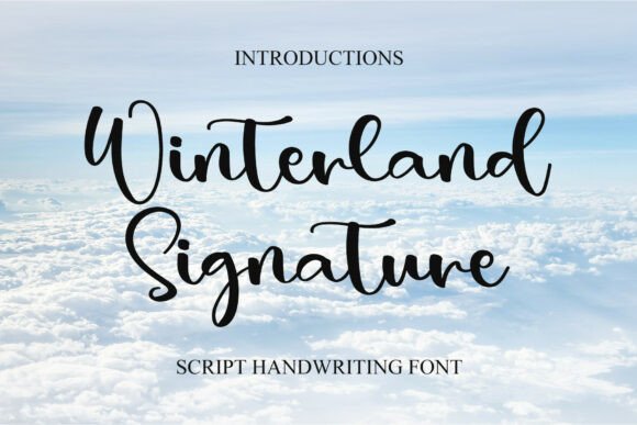 Winterland Signature: A Timeless Script Font for Editorial Design